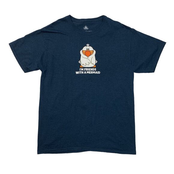 Disney Other - Disney Shirt Mens L Large Im Friends With A Little Mermaid Scuttle Bird Movie